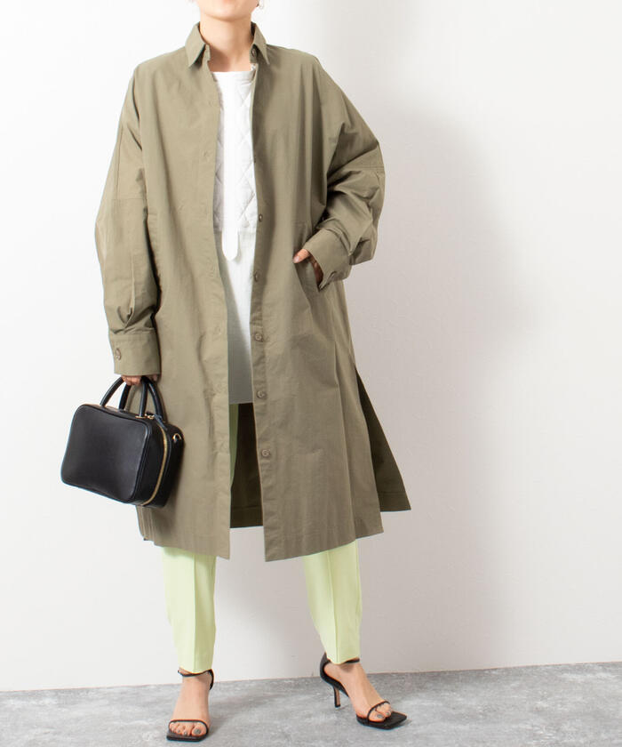 CYAN TOKYO/シアントーキョー】バックテープシャツコート