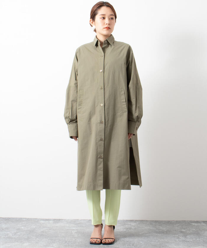 CYAN TOKYO/シアントーキョー】バックテープシャツコート