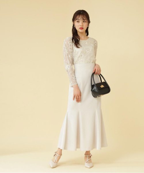 ｜美人百花4月号掲載商品｜ハイウエストマーメイドスカート