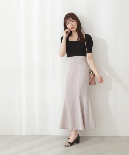｜美人百花4月号掲載商品｜ハイウエストマーメイドスカート