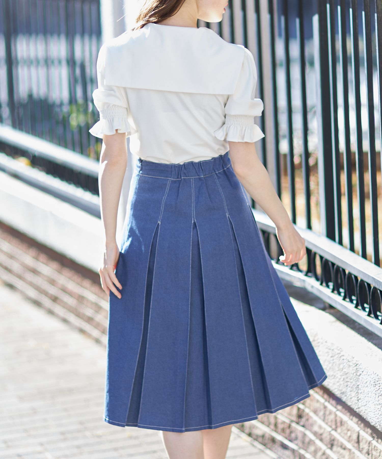 TOCCA プリーツスカート ダークブルー ゆゆさん専用 カラースキームプリーツスカート(1 BLUE): : ウィメンズ｜UNITED
