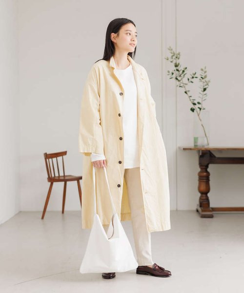 【WEB限定】【Ampersand】ウォッシャブル レザーフラットトートバッグM
