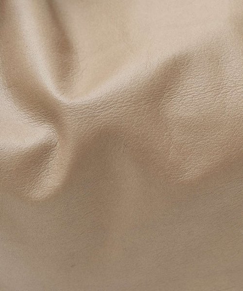 【WEB限定】【Ampersand】ウォッシャブル レザーフラットトートバッグM