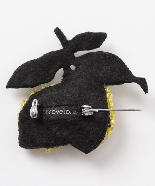 【Trovelore】レモンモチーフ刺繍ブローチ