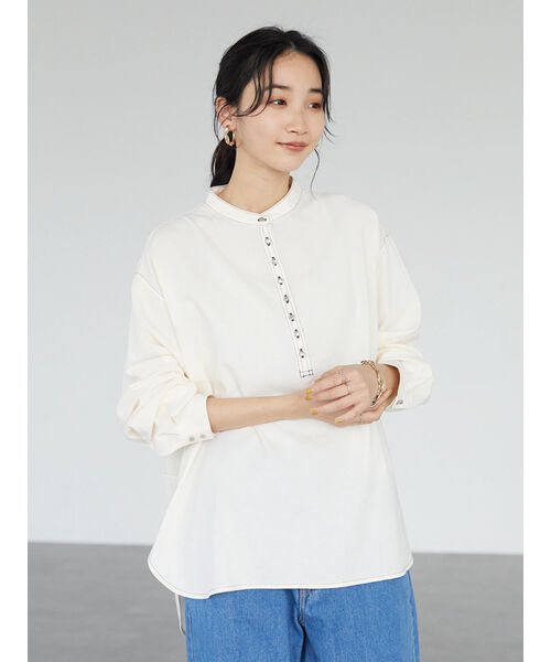 セール 70%OFF】バンドカラーチュニック(504545829) | クラフト