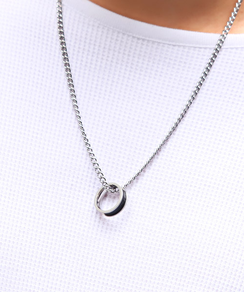 ラグスタイル LUXSTYLE レザーリングネックレス/ネックレス
