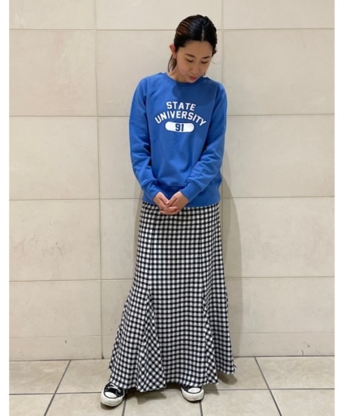 スコットクラブ⭐︎スウェット⭐︎スカート　SET ローキーブッククラブグラフィックスウェットシャツ【スカイ】
