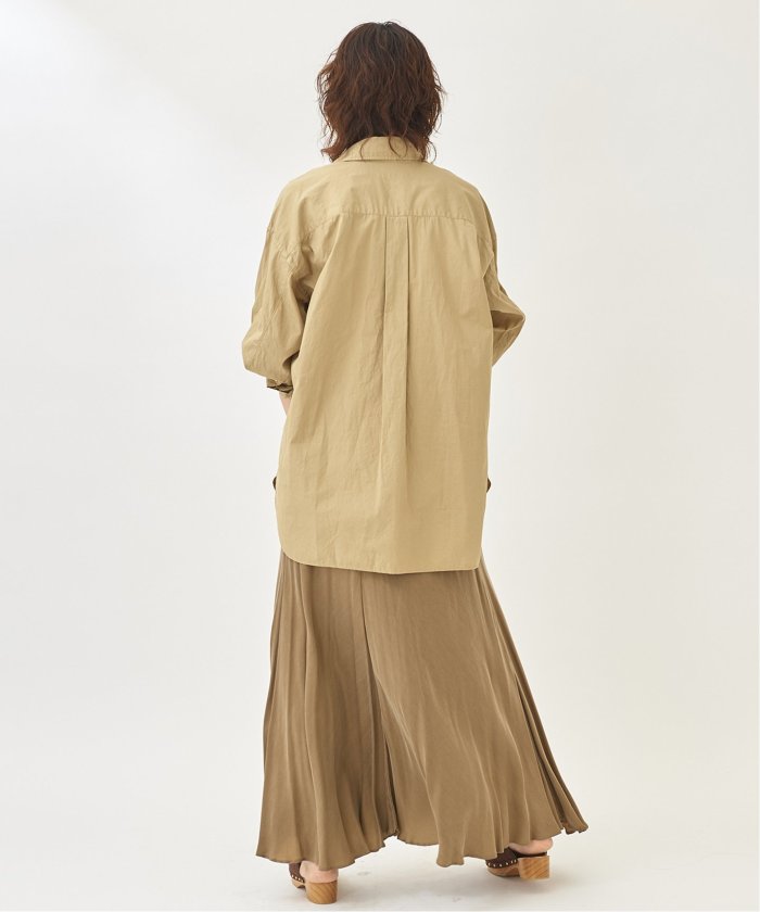 Plage プラージュWashable Fibril ロングスカート キュプラ Plage Fibril ギャザーロングスカート （追加》Washable Fibril