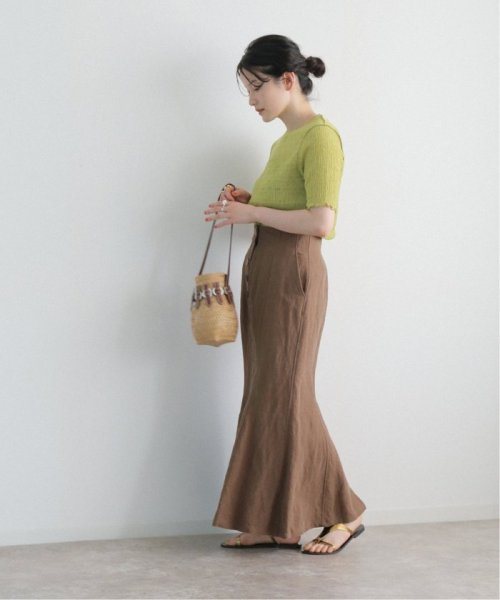 シルク混ノイルマーメイドスカート◆