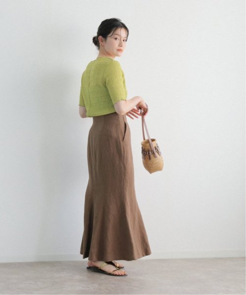 シルク混ノイルマーメイドスカート◆
