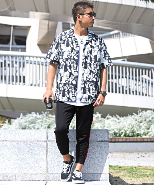 ラグスタイル LUXSTYLE サイドライン七分丈ジャージパンツ
