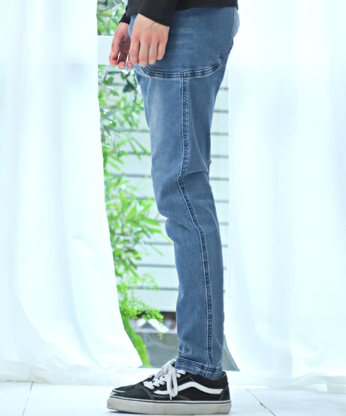 メンズ デニムパンツ カジュアル サイドポケット N00400 ラグスタイル LUXSTYLE サイドポケットデニムパンツ/デニム