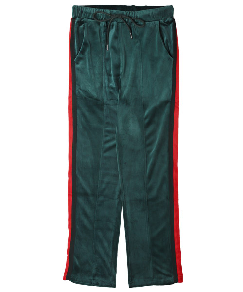 ベロア サイドライン メンズ ワイドパンツ セットアップ 韓国風 JOURNAL STANDARD パンツ 「ZOZO限定」Velvet Side Line Pants
