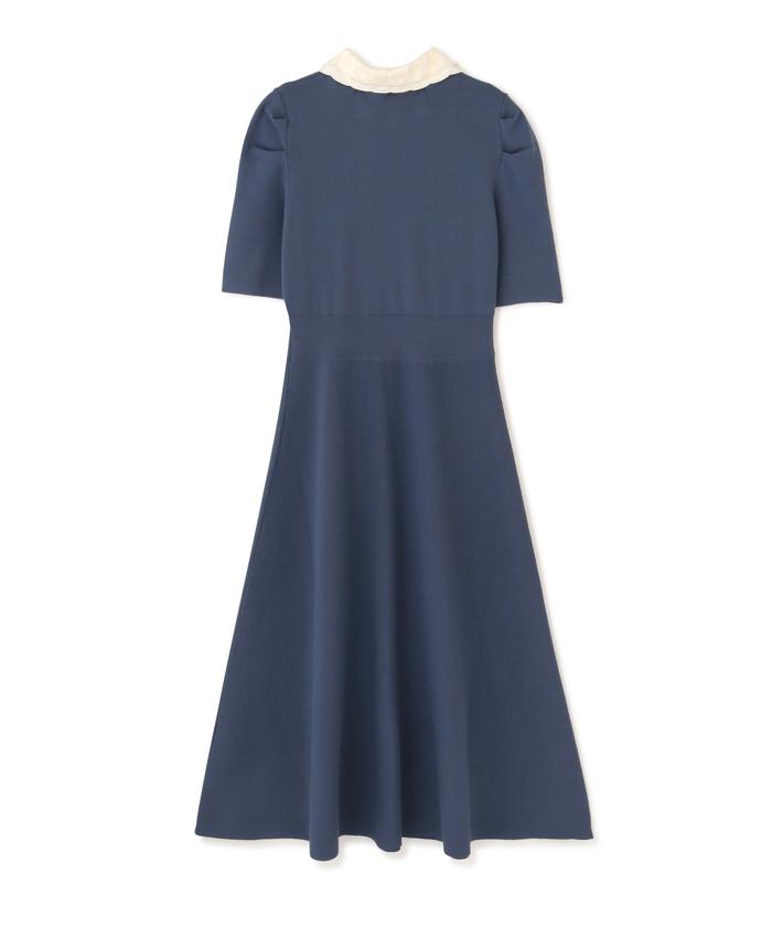 セール 50%OFF】クラシカルレイヤーカラーニットワンピース