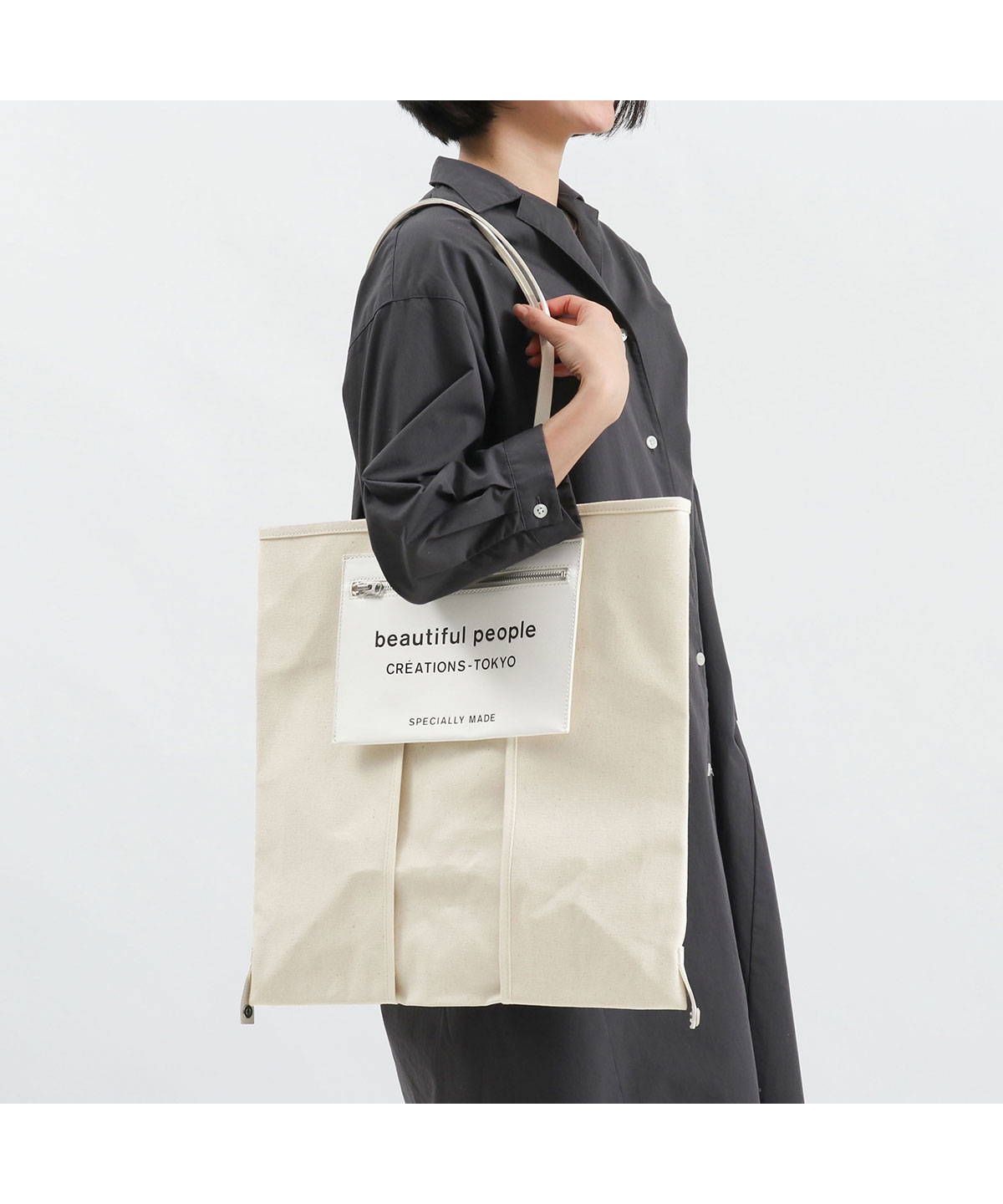 ビューティフルピープル トートバッグ beautiful people lining logo