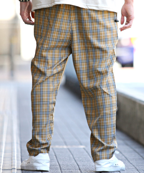 【極美品】シュタイン ワイドパンツ スラックス チェック 極美品】シュタイン ワイドパンツ スラックス チェック