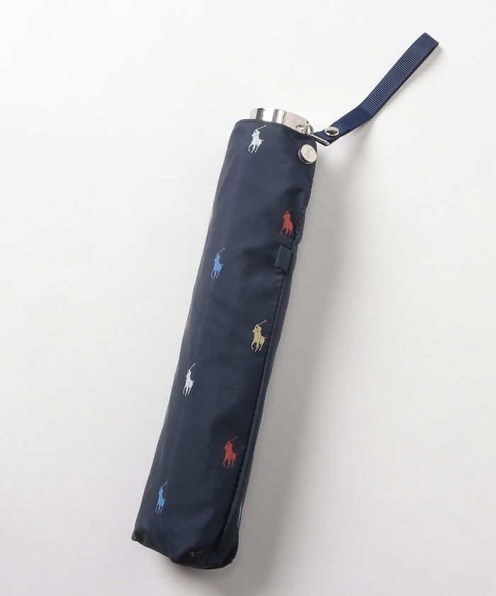 美品　Ralph Lauren ラルフローレン　ポニー総柄　UV折りたたみ傘 セール 37%OFF】ポロ ラルフ ローレン POLO RALPH LAUREN