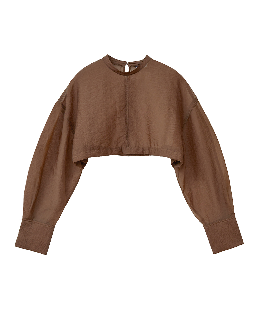 CLANE - clane クラネ　3ARRANGE SHEER TOPS ブラウン　サイズ2 CLANE - 3ARRANGE SHEER TOPS - シアートップス- BROWN | ADDICT