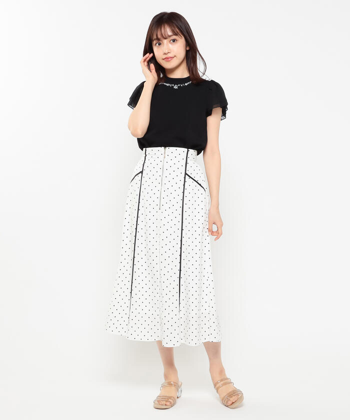 セール】ミッシュマッシュ MISCH MASCH ドットトリミング