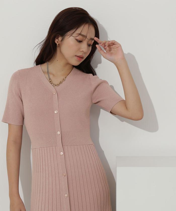 美品✨ナチュラルビューベーシック マーメイドニットワンピース