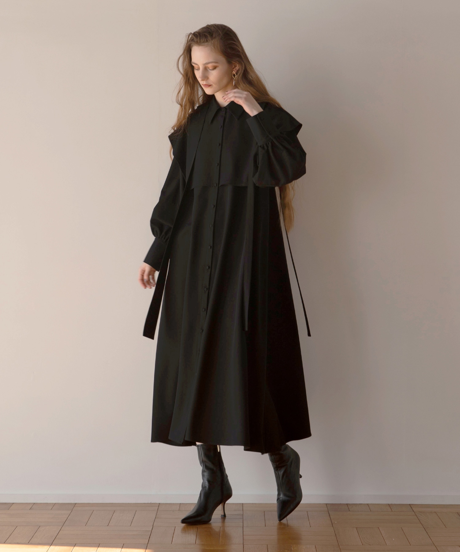 Panel Layer Shirt Dress ミエリインヴァリアント