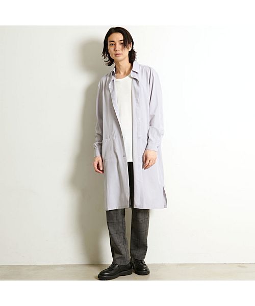 キャバリア CavariA CavariA ポケット付き長袖ロングシャツ
