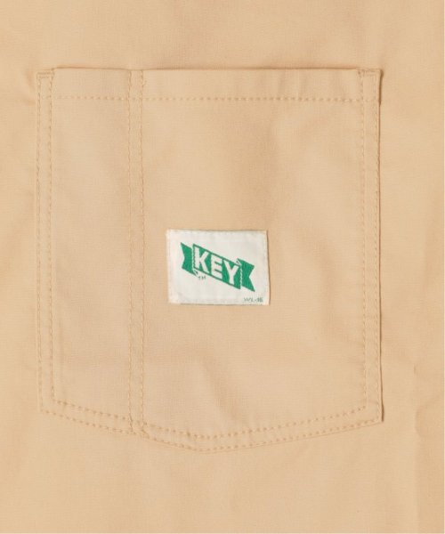 【KEY/キー×JOURNAL STANDARD】別注 ハーフジップ カラーシャツ