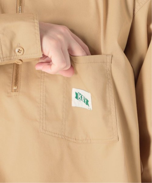 【KEY/キー×JOURNAL STANDARD】別注 ハーフジップ カラーシャツ