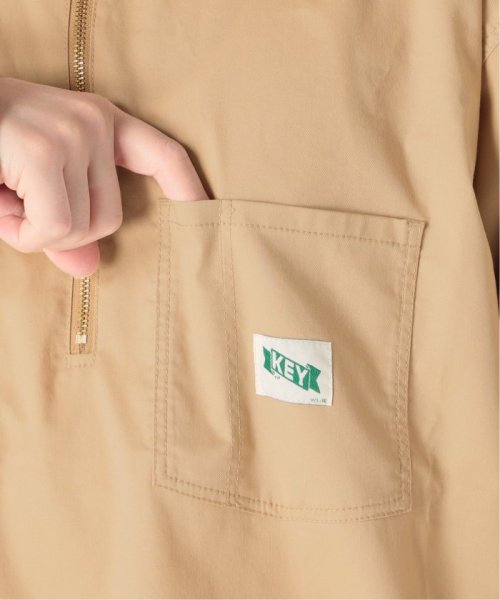 【KEY/キー×JOURNAL STANDARD】別注 ハーフジップ カラーシャツ