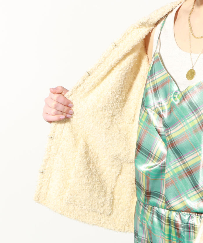 TORRAZZO DONNA】ファンシーヤーンニットジャケット