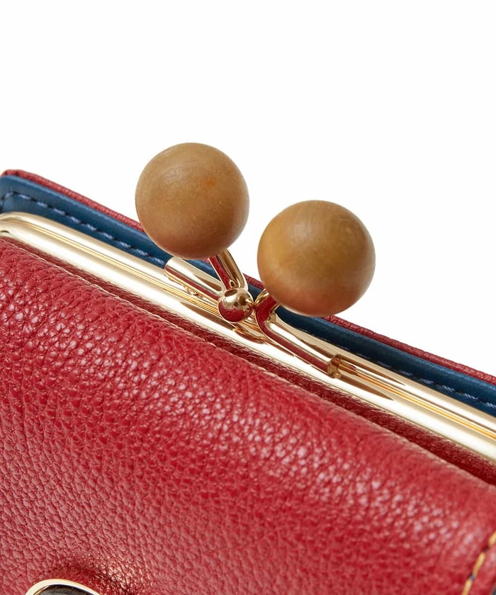 セール】ウッドボタン折りたたみ財布(504558884) | ホコモモラ セール】ウッドボタン折りたたみ財布(504558884) | ホコモモラ