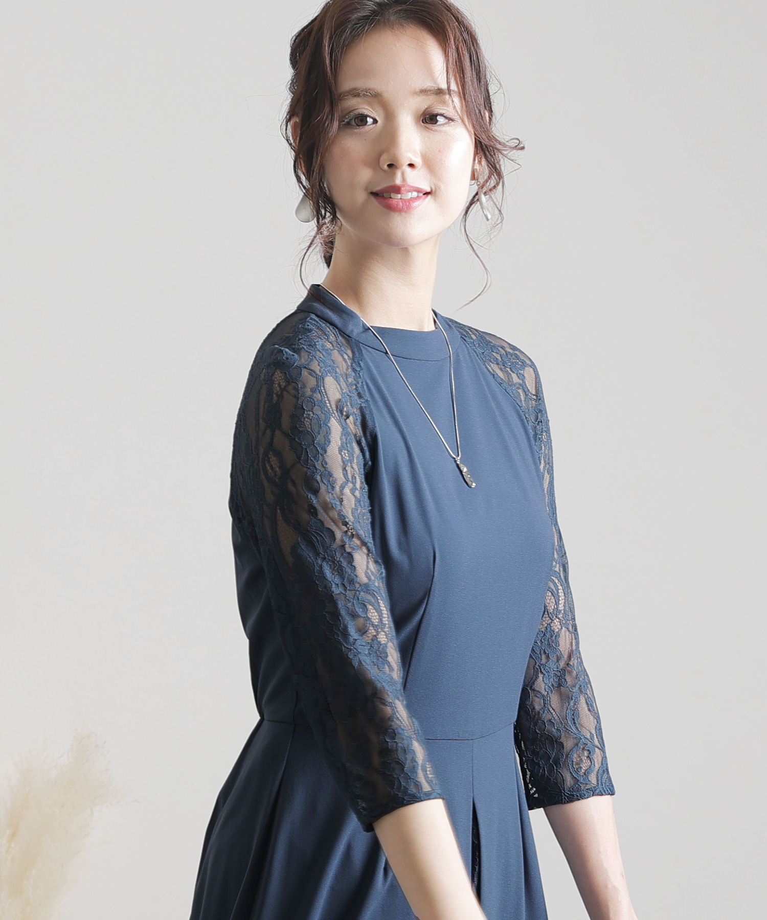 レースアップワンピース　pourvous by atlo+ レースアップワンピース pourvous by atlo+