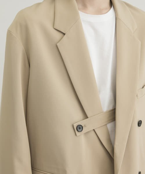 URBAN RESEARCH iD サイロギャバストラップダブルジャケット