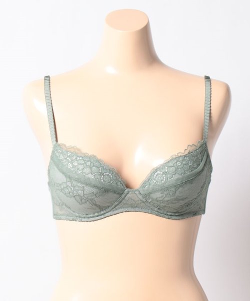 BRAGENIC/ボタニカル柄×レース ノンワイヤーモールド ブラジャー A－Ccup(W'BASIC/ブラジェニック)(504545784) |  アンフィ(AMPHI) - d fashion