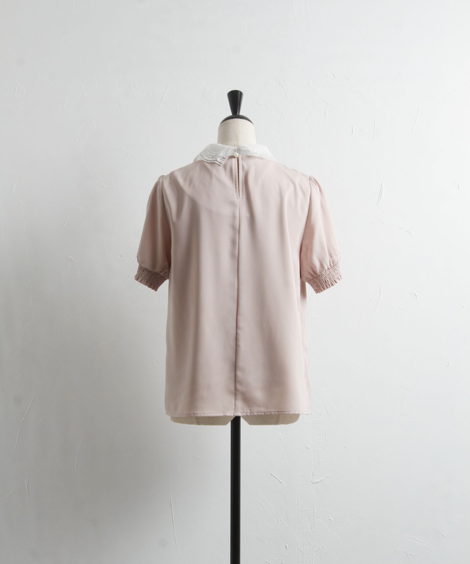 N°21 Tシャツ レース　襟付き　ビジュー lascay-6.jpg