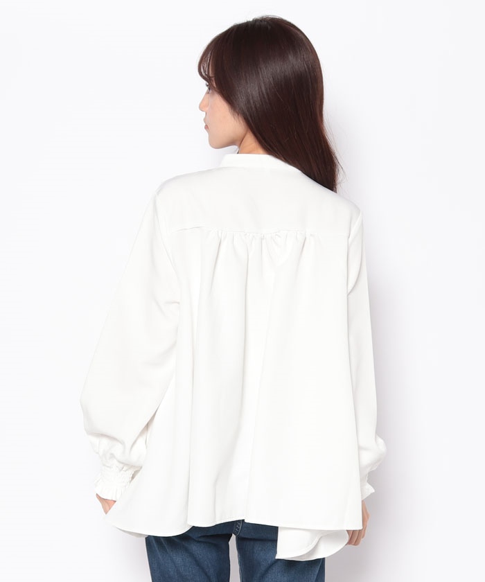 plage ♡ バックギャザーブラウス　アイボリー Plage - plage ♡ バックギャザーブラウス アイボリーの通販 by