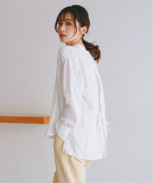 セール】バックリボンシアーブラウス(504393740) イッカ(ikka) d fashion ikka 花柄チュニック ノースリーブ ワンピース 夏 バックデザイン