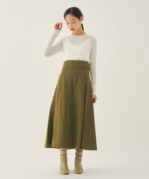 ＜EMMEL REFINES（エメル リファインズ）＞EM HW シアーソリッド クルーネック プルオーバー