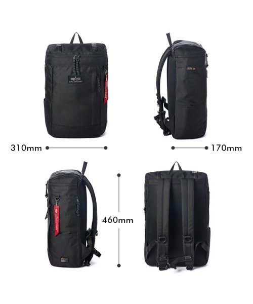アルファインダストリーズ リュックサック リュック 24L スクエア ボックス 通学 メンズ 男子 高校生 ALPHA INDUSTRIES TZ1072－66