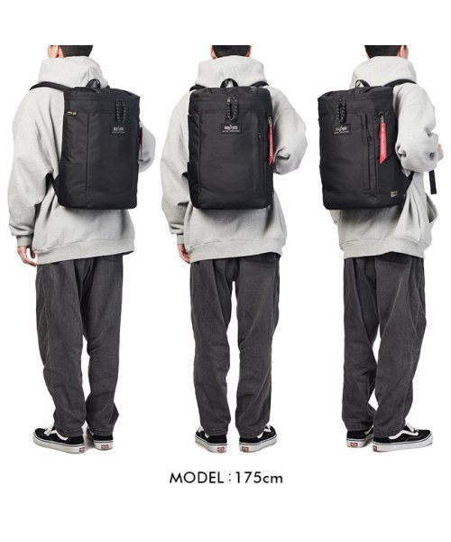 アルファインダストリーズ リュックサック リュック 24L スクエア ボックス 通学 メンズ 男子 高校生 ALPHA INDUSTRIES TZ1072－66