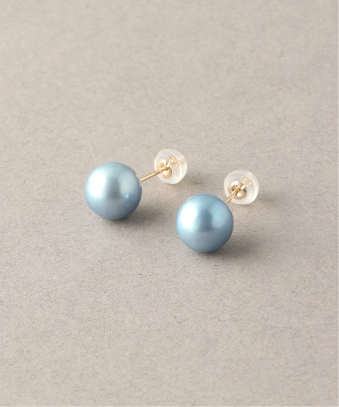 追加》インディゴパール8mm1粒ピアスK10（両耳）(502711240