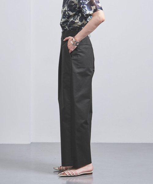 ＜UNITED ARROWS＞C/PU タック ワイドパンツ W
