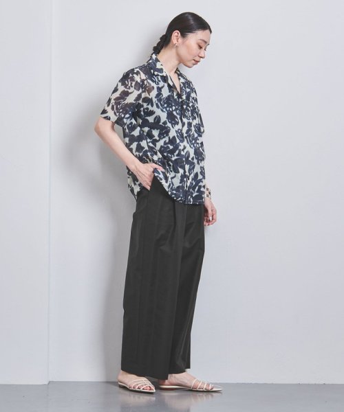 ＜UNITED ARROWS＞C/PU タック ワイドパンツ W