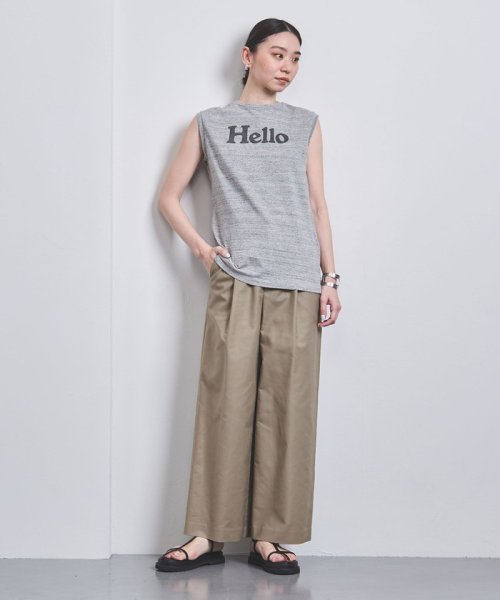 ＜UNITED ARROWS＞C/PU タック ワイドパンツ W