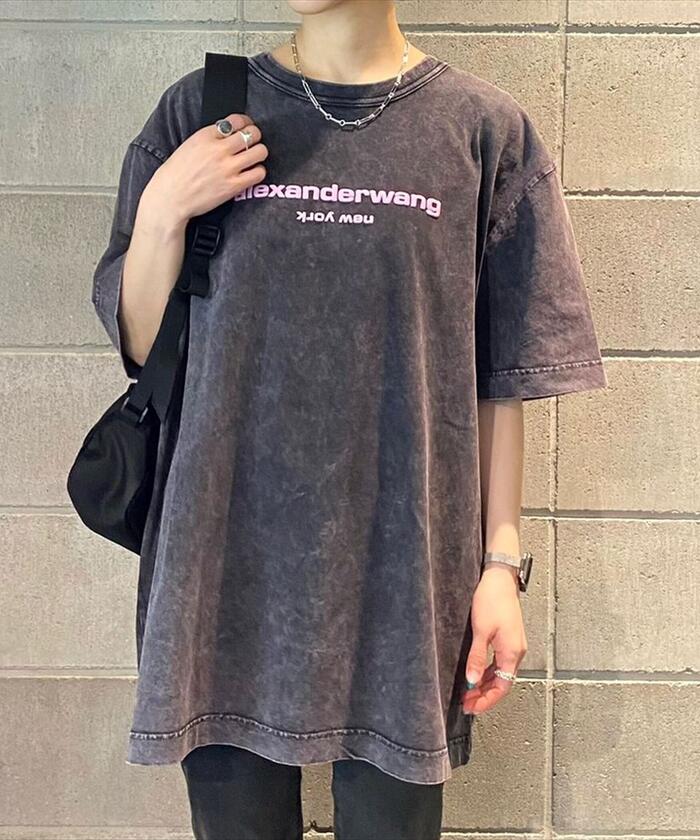 Alexander Wang/アレキサンダーワン/ACID WASHED CLASSIC SHORT SLEEVE ...