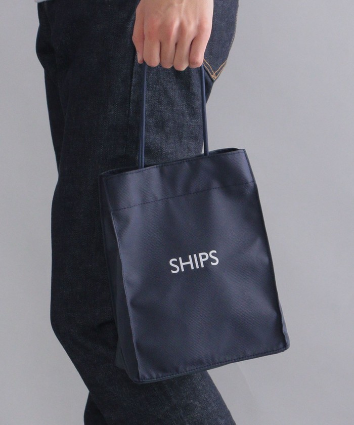 VINTAGE LETTERING ショッパーバッグ SHIPS: SHIPS ロゴ ミニ ショッパー バッグ(504570124