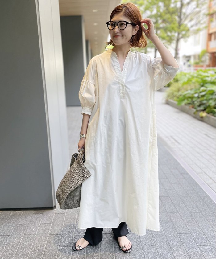 新品タグ付き タイプライター ランタンスリーブ ドレス 38