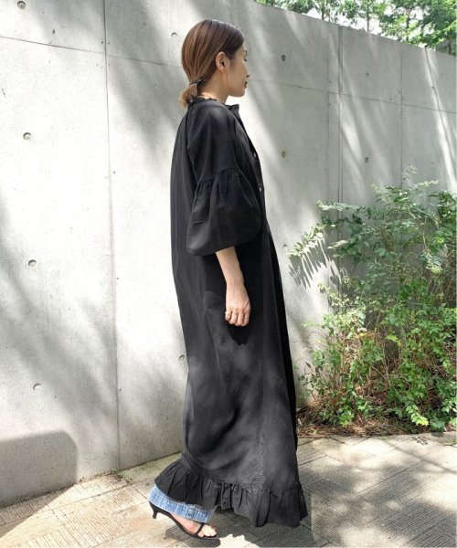 《予約》コットンリネンヘムフリルワンピース