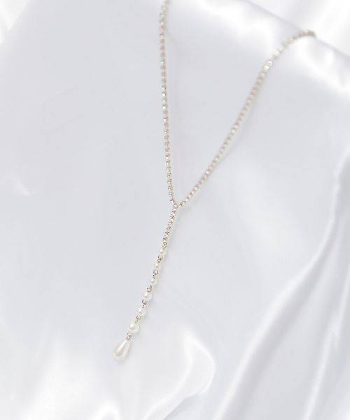 ニアナ niana パールヘッド ホワイトゴールドロングネックレス ニアナ niana パールヘッド ホワイトゴールドロングネックレス
