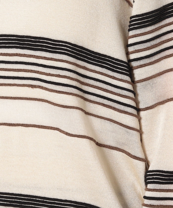 Theory - Bering Otto Stripe PO / ボーダーニットプルオーバー